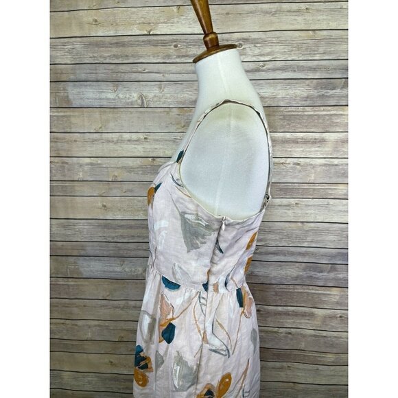 Rachel Zoe Size 6 100% Linen Dress Sweetheart Neck - Picture 5 of 12